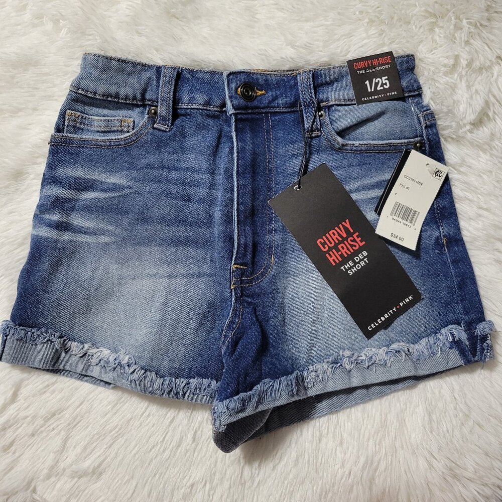Celebrity Pink Curvy High Rise Shorts